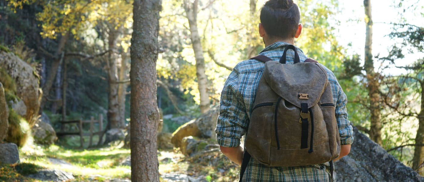 Sac en lin huilé français