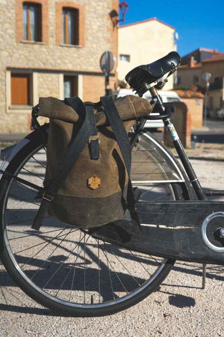Sac à dos vélo en lin imperméable made in france - Bhallot